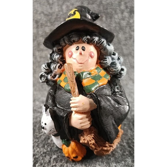 Zany Zelda Roly Poly Figure Autumn Harvest collection Halloween Resin/Ceramic - Picture 2 of 8